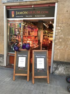 blacl Freitag in store Jamon barcelona