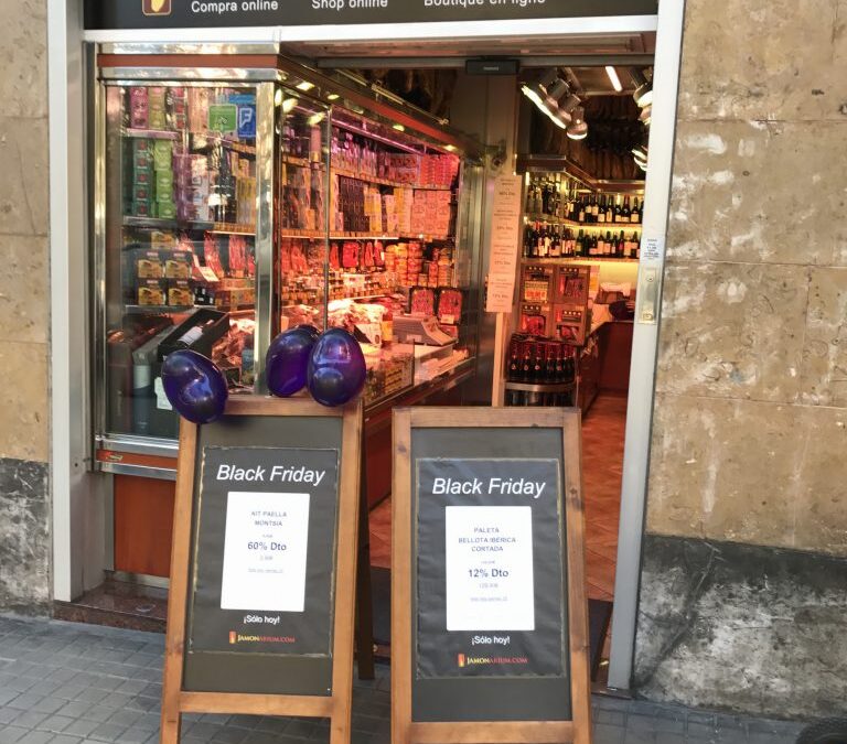 Ensimmäinen musta perjantai Barcelonan myymälässä