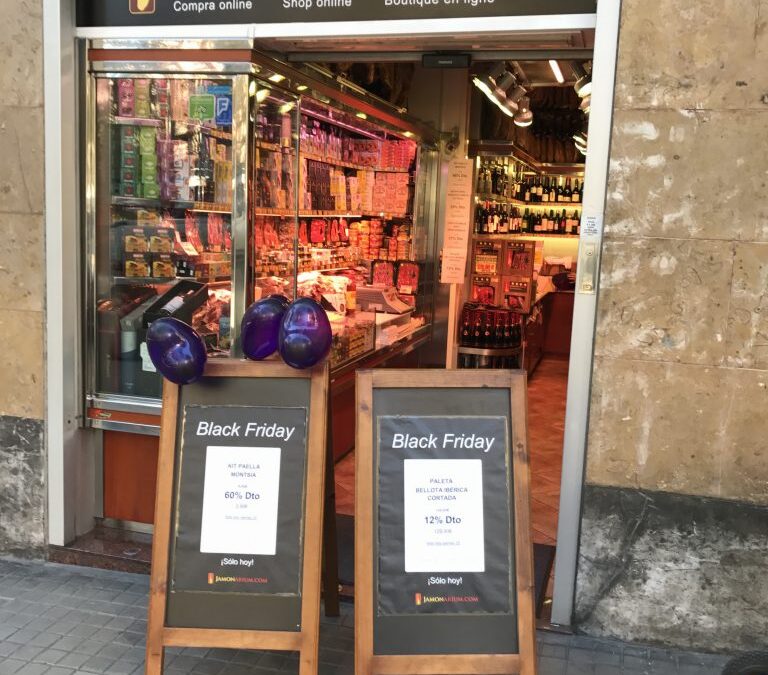 O noso primeiro venres negro na tenda de Barcelona