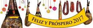 Feliz año jamon en Barcelona