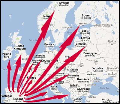 ¿Iberico kinkku tekevät toimitukset Ranskaan ja Serranoja?