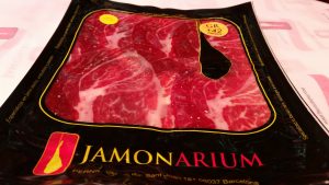 jamón ibérico envasado al vacío