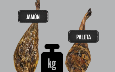 ¿Cuánto pesa de media un jamón ibérico? ¿ Y una paleta ibérica?